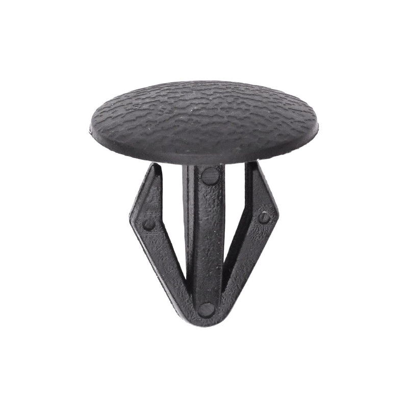12mmx18mm Black Nylon Single Head Retaining Clip, 18mm Head