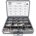 5/16"-24 Fine 18-8 Stainless Steel Hex Cap Screws, Nuts, & Washers - 540 PCS
