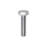 M4-.70x16mm Hex Head DIN 933 Cap Screw, Zinc
