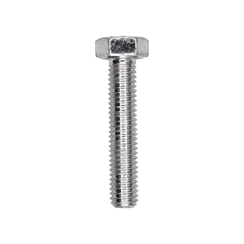 M5-0.80x25mm Hex Head DIN 933 Cap Screw, Zinc