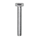 M5-0.80x30mm Hex Head DIN 933 Cap Screw, Zinc