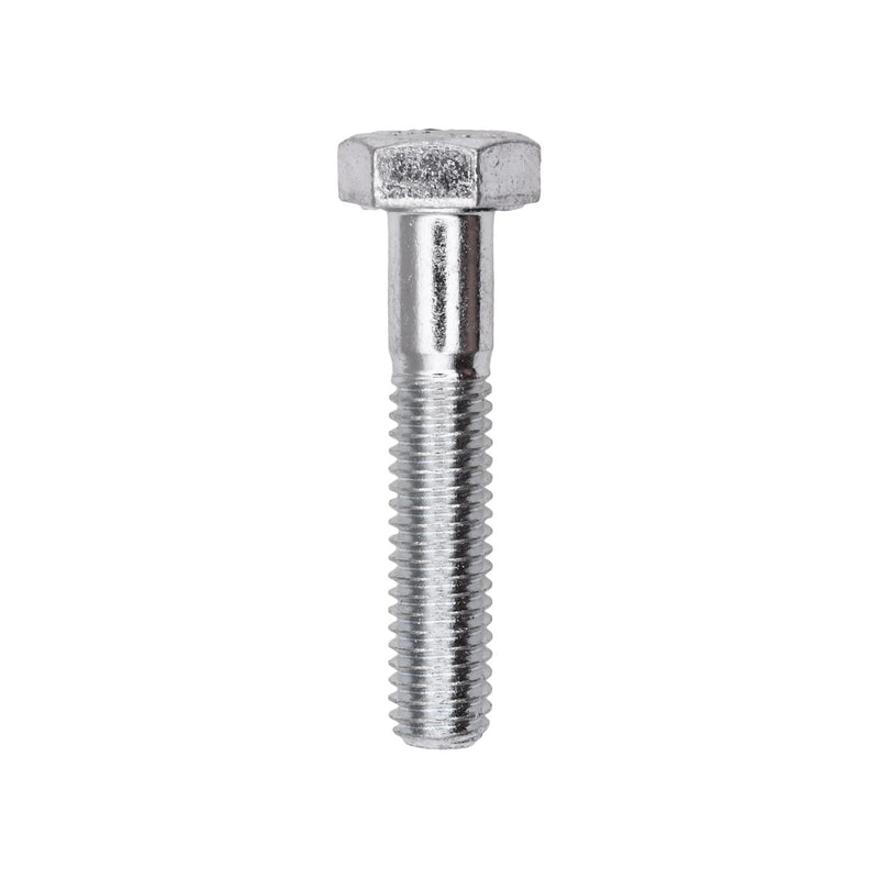 M6-1.0x30mm Hex Head DIN 931 Metric Cap Screw, Zinc