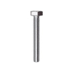 M6-1.0x40mm Hex Head DIN 931 Cap Screw Grade 8, Zinc