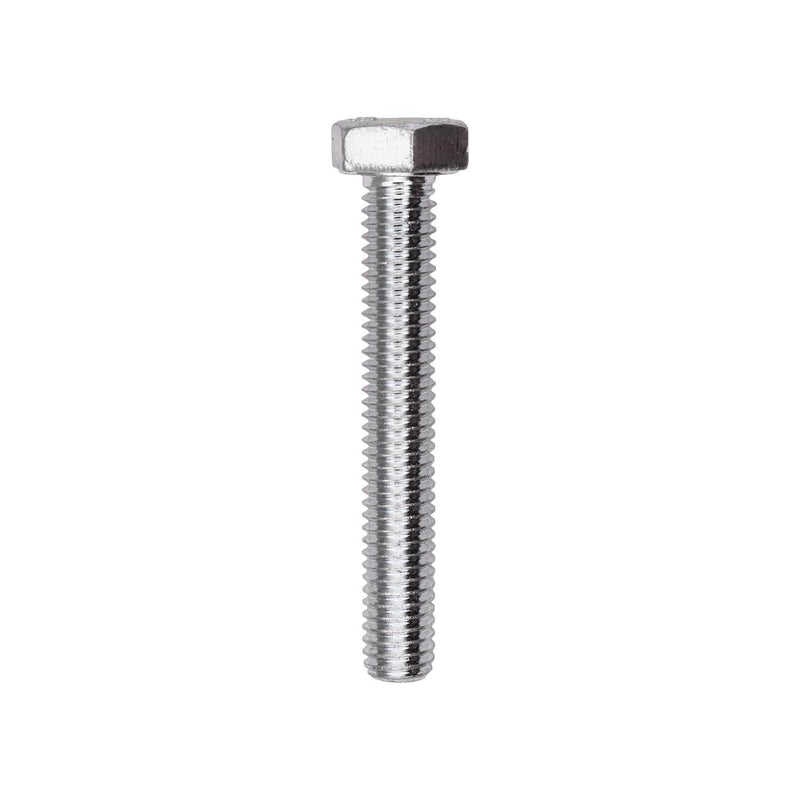 M6-1.0x40mm Hex Head DIN 931 Cap Screw Grade 8, Zinc
