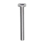 M6-1.0x45mm Hex Head DIN 931 Cap Screw Grade 8, Zinc
