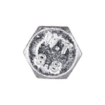 M7-1.0x25mm Hex Head DIN 933 Cap Screw, Zinc