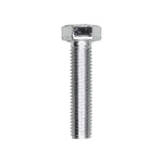 M7-1.0x30mm Hex Head DIN 933 Cap Screw, Zinc