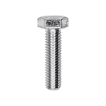 M8-1.25x30mm Hex Head DIN 933 Cap Screw Grade 8, Zinc