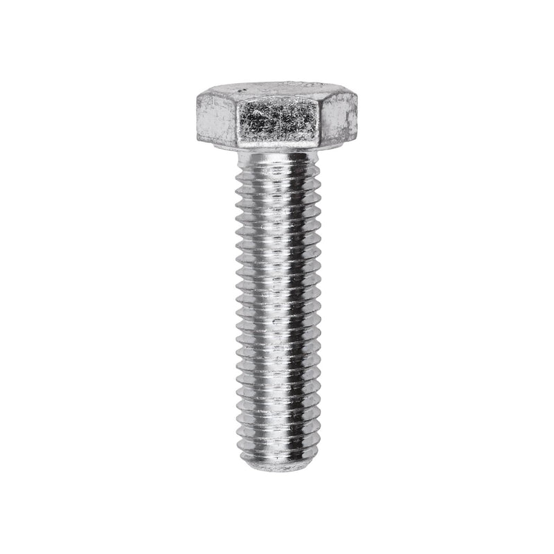 M8-1.25x30mm Hex Head DIN 933 Cap Screw Grade 8, Zinc