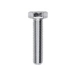 M8-1.25x35mm Hex Head DIN 931 Cap Screw Grade 8, Zinc