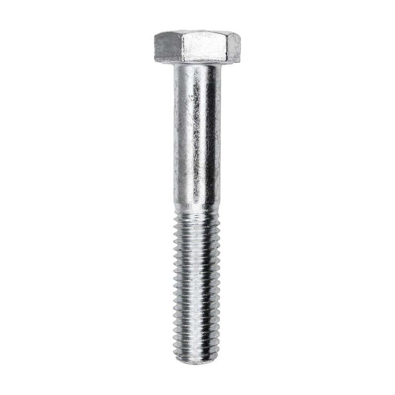 M8-1.25x50mm Hex Head DIN 931 Cap Screw, Zinc