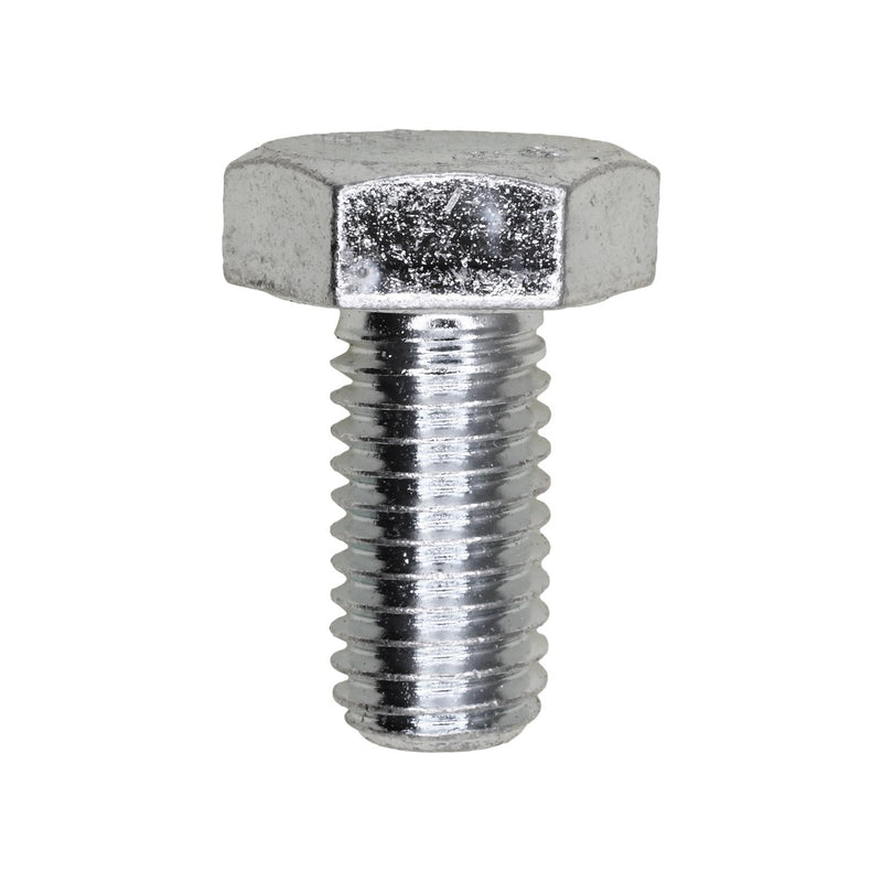 M10-1.5x20mm Hex Head DIN 933 Cap Screw, Zinc