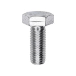 M10-1.5x25mm Hex Head DIN 933 Cap Screw, Zinc