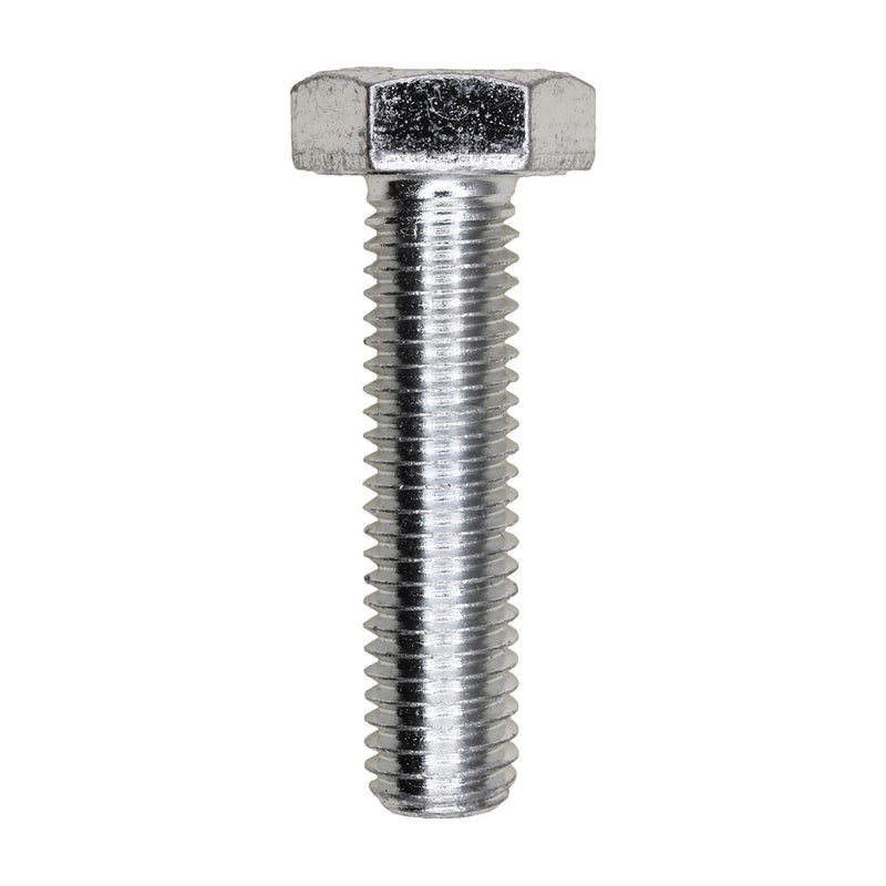 M10-1.5x40mm Hex Head DIN 931 Cap Screw, Zinc