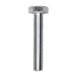 M10-1.5x55mm Hex Head DIN 931 Cap Screw, Zinc