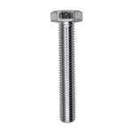 M10-1.5x60mm Hex Head DIN 931 Cap Screw, Zinc