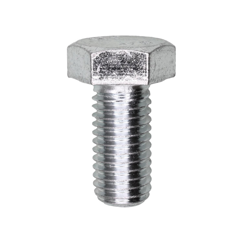M12-1.75x25mm Hex Head DIN 933 Cap Screw, Zinc