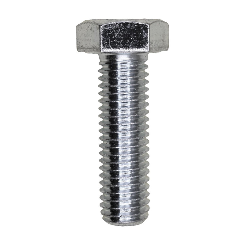 M12-1.75x40mm Hex Head DIN 933 Cap Screw, Zinc