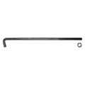 1/4"-20 J Hook Battery Hold Down Bolt with Nut Plain, Unplated