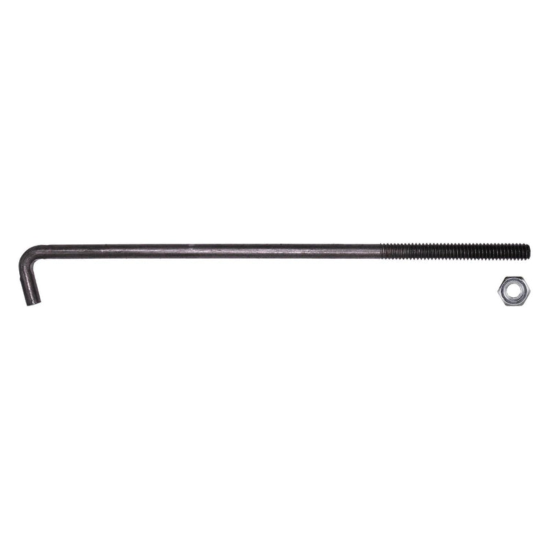 1/4"-20 J Hook Battery Hold Down Bolt with Nut Plain, Unplated