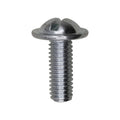 M6-1.0x16mm Slotted Truss Head Round Washer License Plate Screw, 9/16" Washer, Zinc