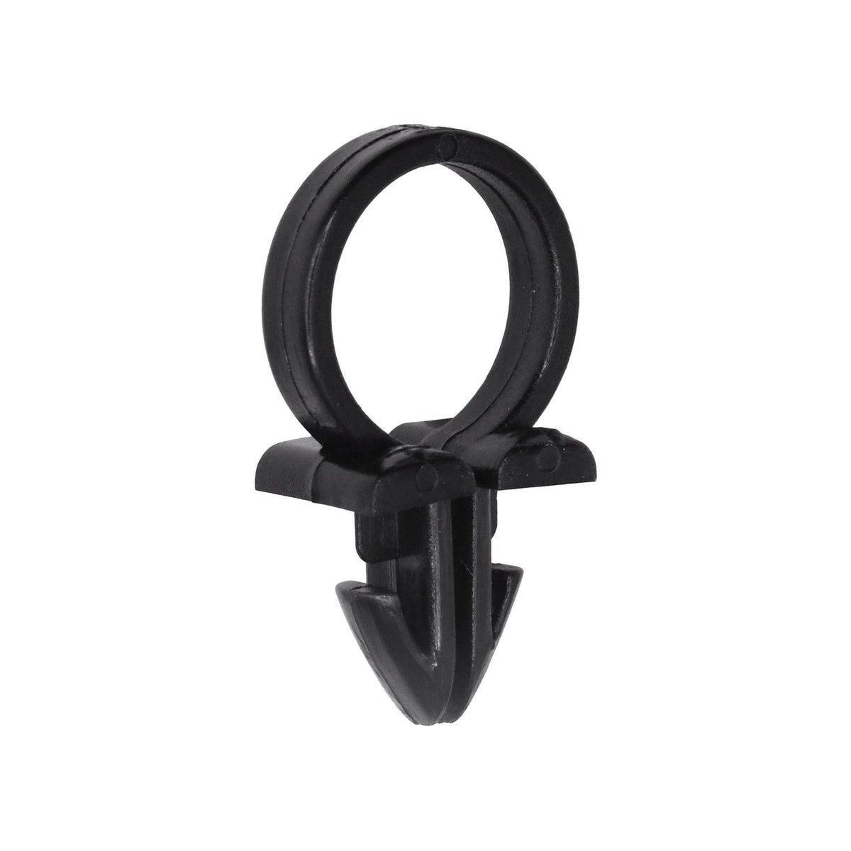 1/4" Black Nylon Routing Clip, 1/2"