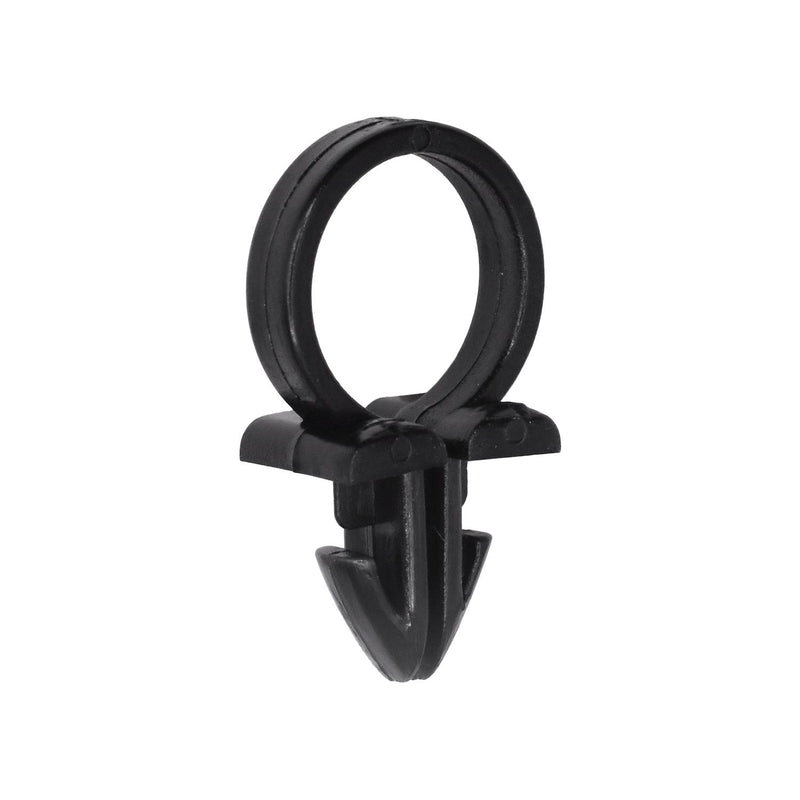 1/4" Black Nylon Routing Clip, 1/2"