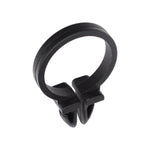 1/4" Black Nylon Routing Clip, 3/4"