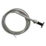 3/8"-24 Bodyx5 Feet Black Knob Push-Pull Control Choke Body Thread