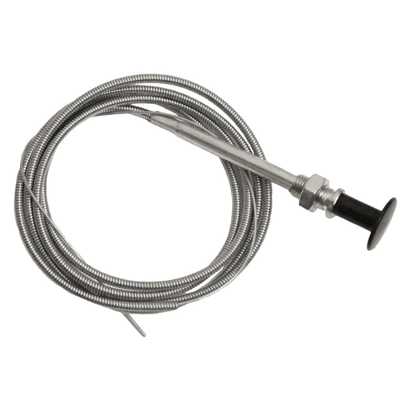 3/8"-24 Bodyx5 Feet Black Knob Push-Pull Control Choke Body Thread