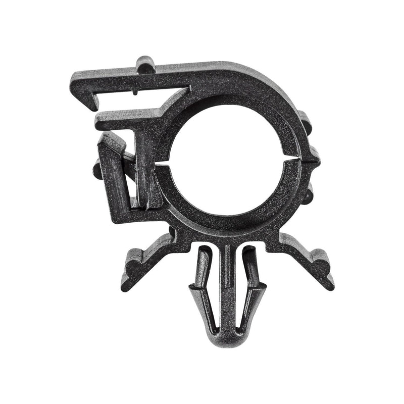 1/2" Black Nylon Wire Loom Routing Clip, 11/16"