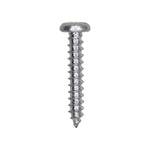 #8x1" Slotted Pan Head Tapping Screw, Type A/AB, Zinc Chromate