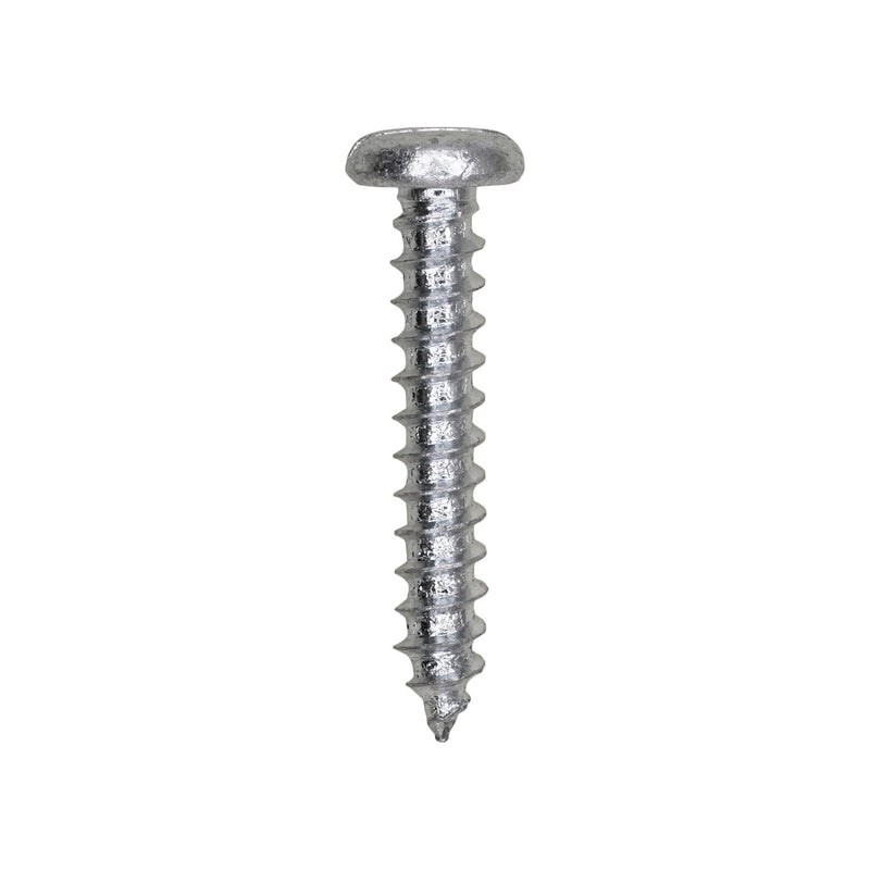 #8x1" Slotted Pan Head Tapping Screw, Type A/AB, Zinc Chromate