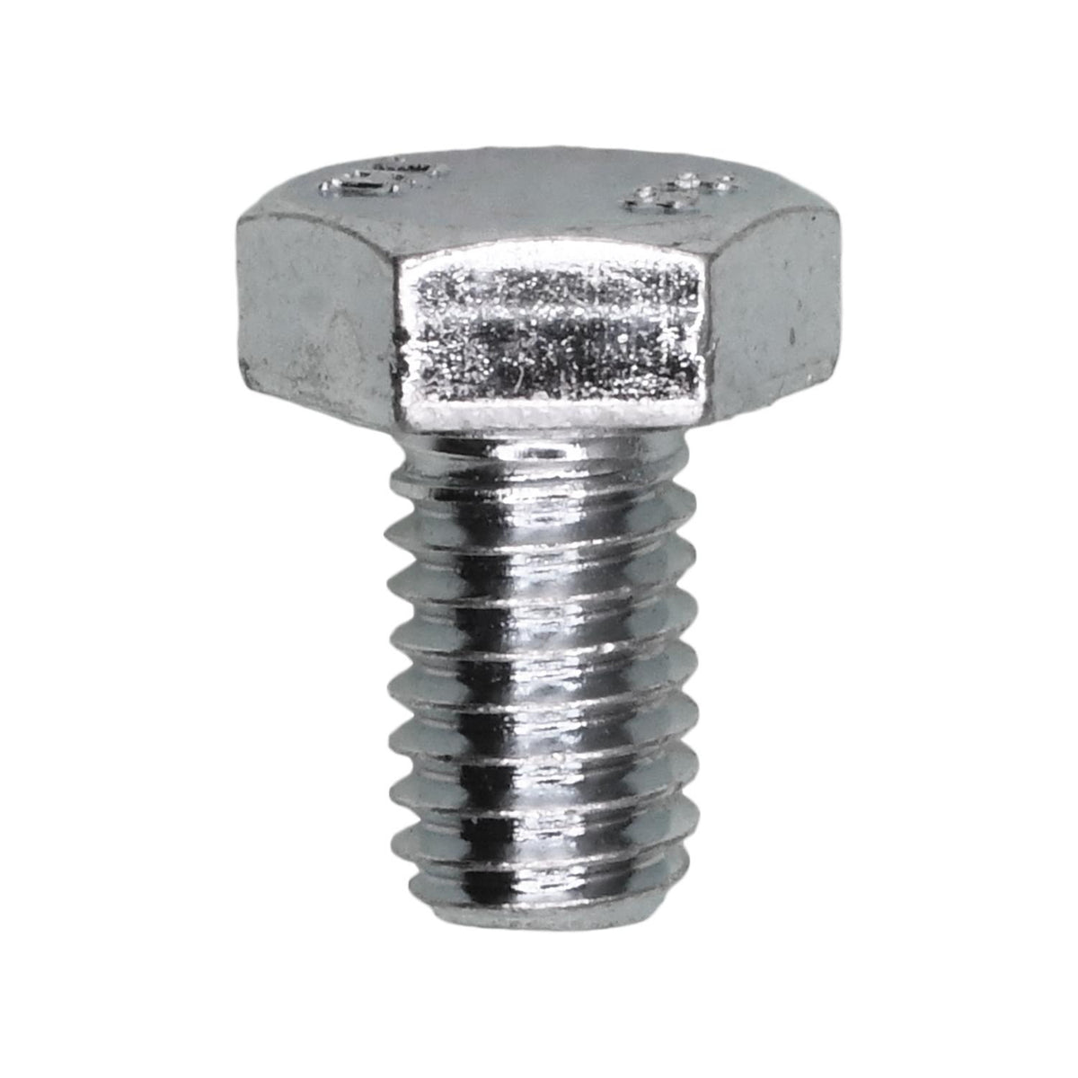 M6-1.0x10mm Hex Head DIN 933 Cap Screw Class 8.8, Zinc