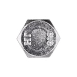 M16-2.0x30mm Hex Head DIN 933 Cap Screw Class 8.8, Zinc