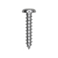 #10x1" Slotted Pan Head Tapping Screw, Type A/AB, Zinc Chromate