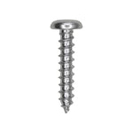 #10x1" Slotted Pan Head Tapping Screw, Type A/AB, Zinc Chromate