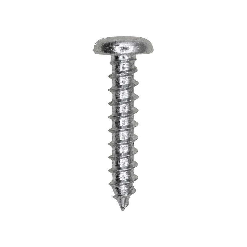 #10x1" Slotted Pan Head Tapping Screw, Type A/AB, Zinc Chromate