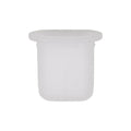 #10 White Nylon Screw Grommet, 8mmx15mm Square Hole, 12mmx19mm Head