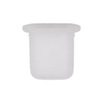 #10 White Nylon Screw Grommet, 8mmx15mm Square Hole, 12mmx19mm Head