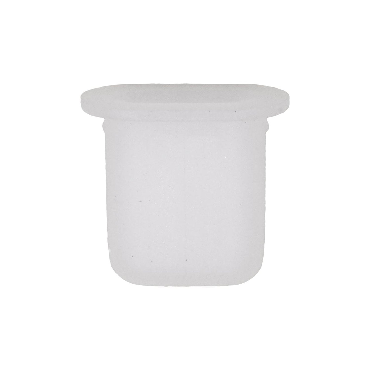 #10 White Nylon Screw Grommet, 8mmx15mm Square Hole, 12mmx19mm Head