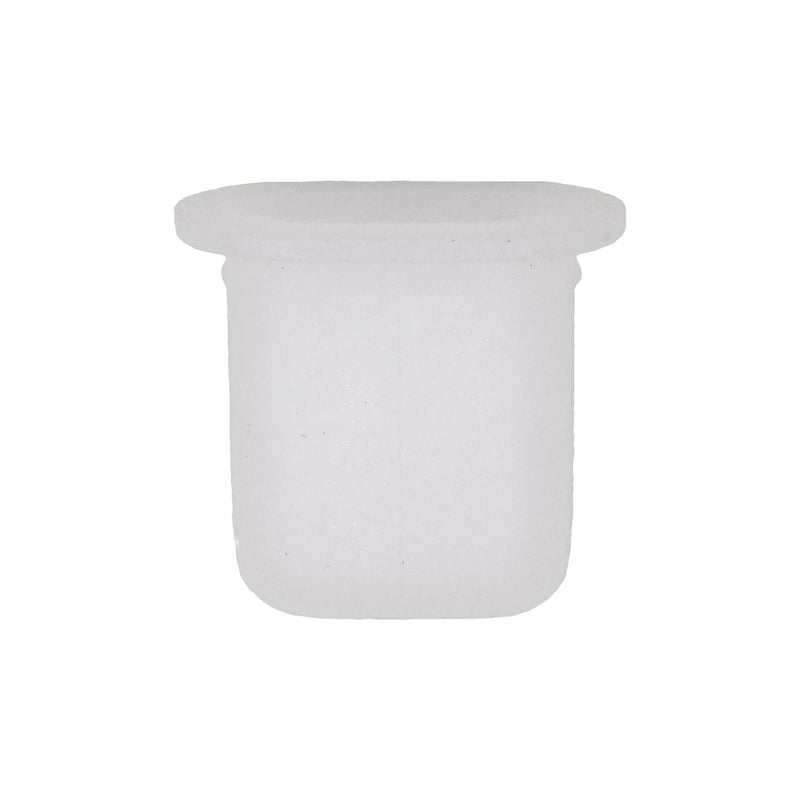 #10 White Nylon Screw Grommet, 8mmx15mm Square Hole, 12mmx19mm Head