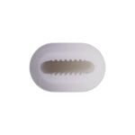 #10 White Nylon Screw Grommet, 8mmx15mm Square Hole, 12mmx19mm Head