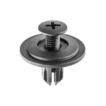 6mmx11mm Black Screw-Type Retainer with Open End, 18mm Head