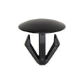 12.5mmx15mm Black Nylon Single Head Retaining Clip, 18mm Head