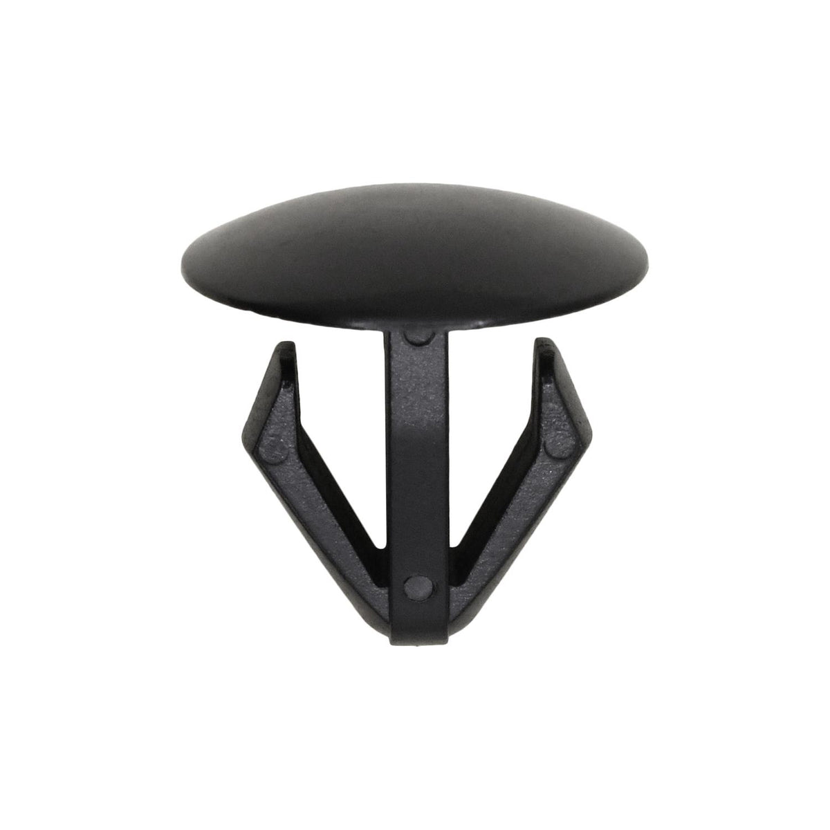 12.5mmx15mm Black Nylon Single Head Retaining Clip, 18mm Head