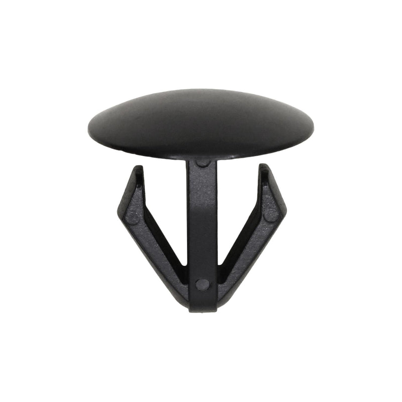 12.5mmx15mm Black Nylon Single Head Retaining Clip, 18mm Head