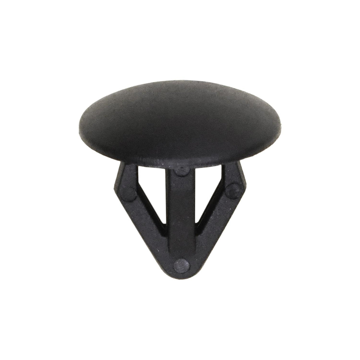 9mmx11mm Black Nylon Single Head Retaining Clip, 14mm Head