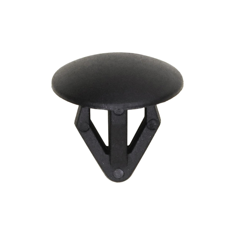 9mmx11mm Black Nylon Single Head Retaining Clip, 14mm Head