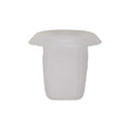 #6 White Nylon Screw Grommet, 7mmx7mm Square Hole, 11.5mm Head
